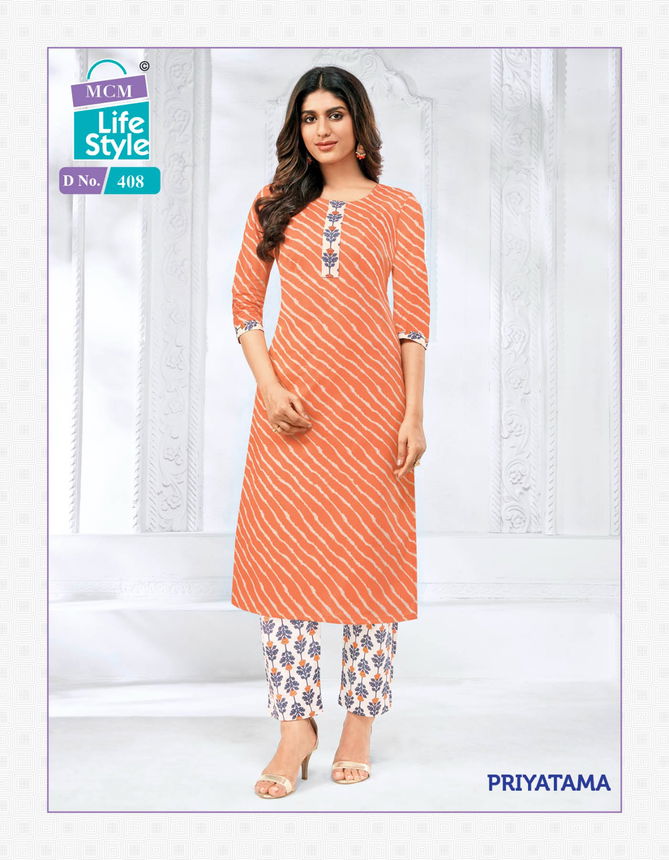 Priyatama Vol 4 By Mcm Kurti With Bottom Catalog
